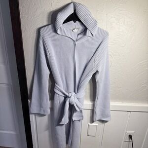 VTG JP Berringer WMS M/L Long Hooded Cardigan Unique Color 100% Cotton USA